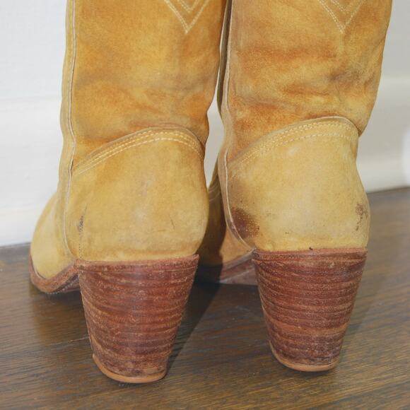 Vintage 70s Dingo Cowboy Boots ACME Camel Tan Western - Picture 8 of 10